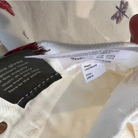 Reformation Cynthia Ladybugs High Rise Straight Jeans Size 27 - Picture 10 of 11